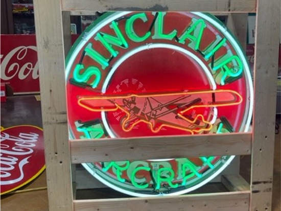 Sinclair Aircraft Neon Sign