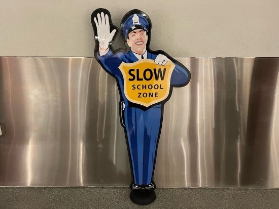 Slow School Zone Sign