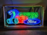 Cobra Jet Tin Neon Sign