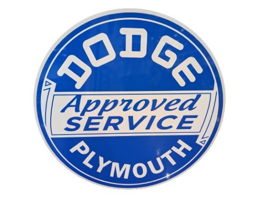 Dodge Plymouth Approved Service Sign