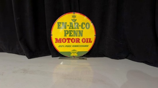En-Ar-Co Penn Motor Oil Sign
