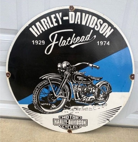 Harley Davidson Flathead Sign