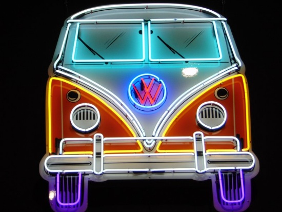 VW Bus Neon