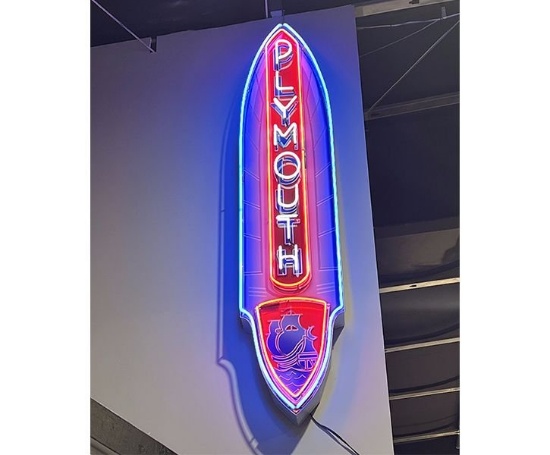 Plymouth Tin Neon