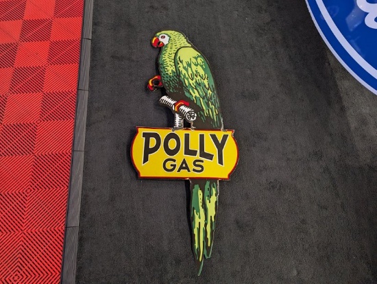 Polly Gas Metal Sign