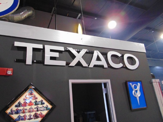 Texaco Curved Letters Porcelain Sign