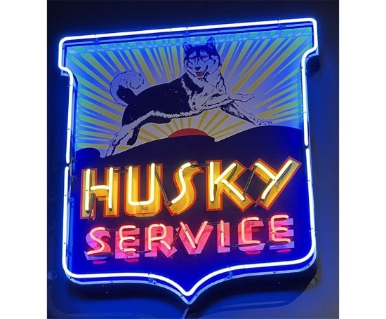 Husky Service Tin Neon