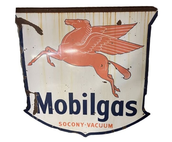 Mobilgas Porcelain Sign