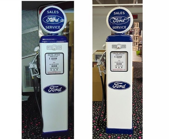 Set of 2 Ford Gas Pumps
