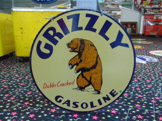 Grizzly Gasoline Sign