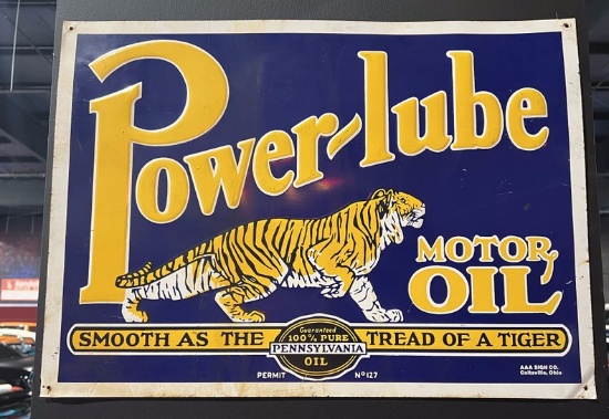 Power-lube Tin Sign