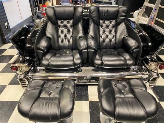 Cadillac Couch with Ottomans