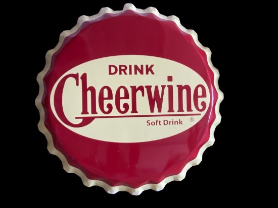 Cheerwine Bottlecap Sign
