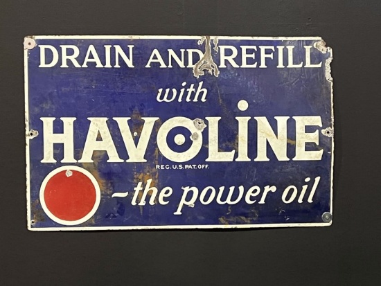 Havoline Porcelain Sign