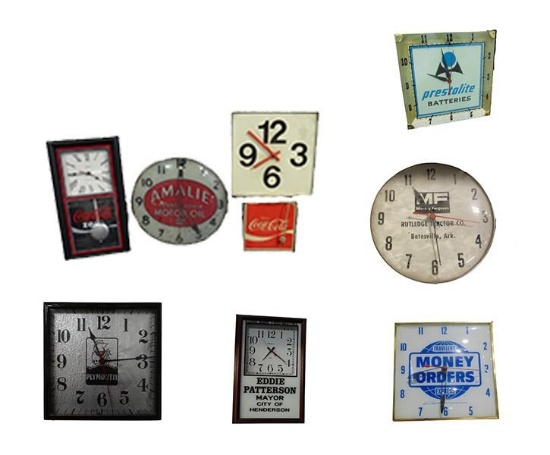 Set of Assorted Clocks