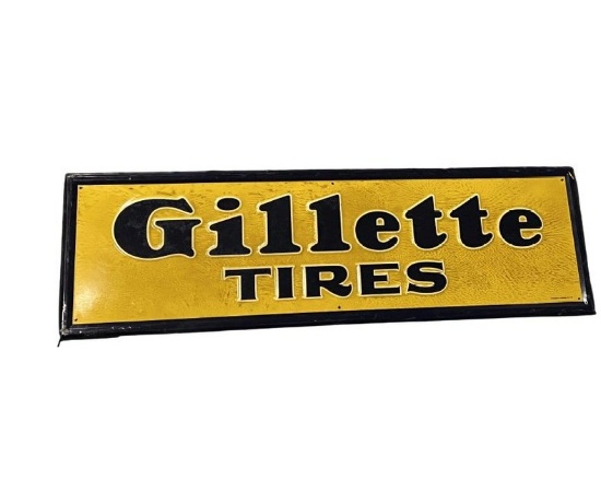 Gillette Tires Tin Sign