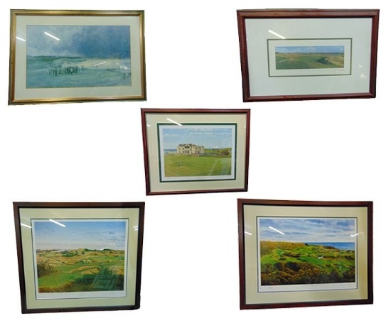 Set of 5 Golf Pictures