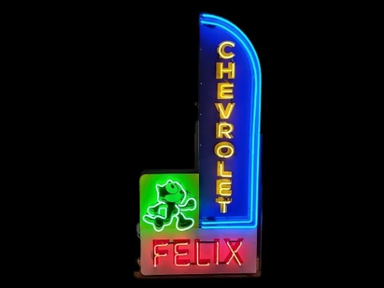 Chevrolet Felix Tin Neon Sign