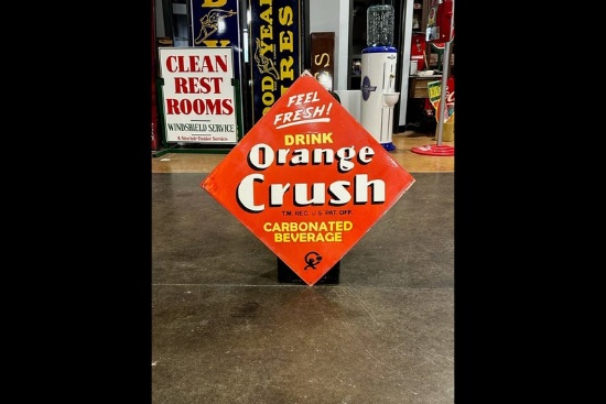Orange Crush Soda Porcelain Sign