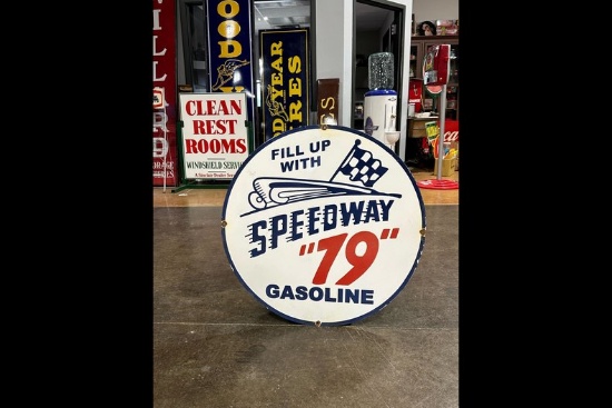 Speedway 79 Gasoline Sign