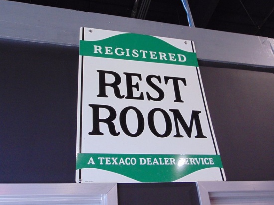 Texaco Restroom Sign