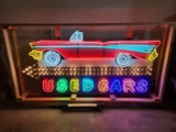 Custom 57' Chevy Animated Tin Neon Sign