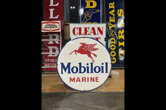 Mobiloil Marine Sign