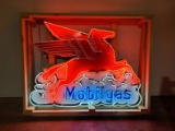 Custom Mobilgas Tin Neon Sign