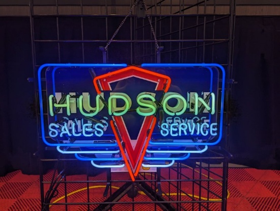 Hudson Sales & Service Neon Sign
