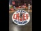 Silent Chief Gasoline Double Sided Porcelain Sign