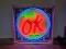 OK Used Cars Tin Neon Sign