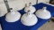 Porcelain Gas Station Lamp Shades (White)