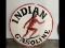 30in Porcelain Indian Gasoline Sign