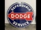 30in Porcelain Dodge Service Arrow Sign