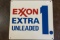 Original Exxon Extra Unleaded Sign