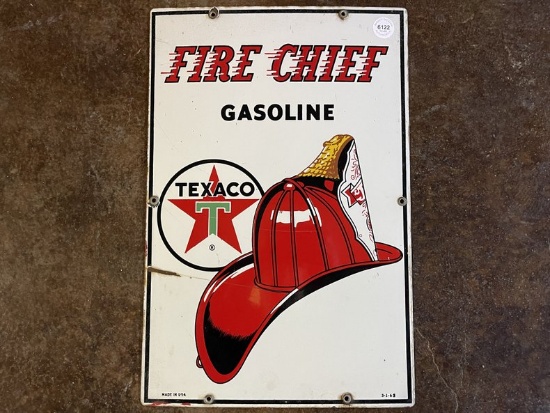 Original Texaco Fire-Chief Gasolina Sign