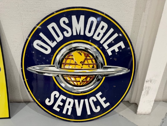 Original Oldsmobile Service Porcelain Sign
