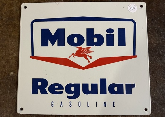 Original Mobil Regular Gasoline Sign