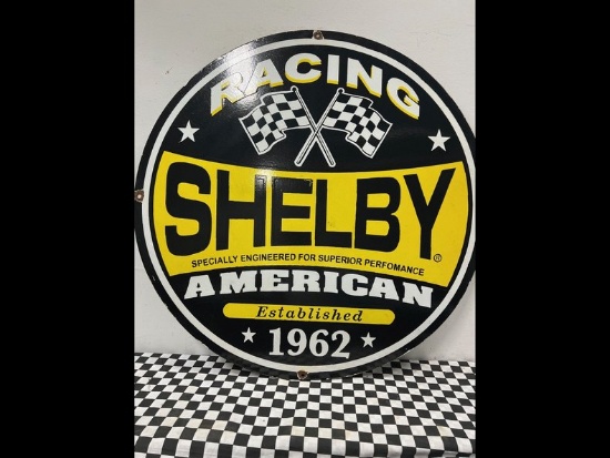 Shelby Racing Porcelain Sign