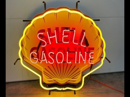 Shell Gasoline Neon Sign 24in
