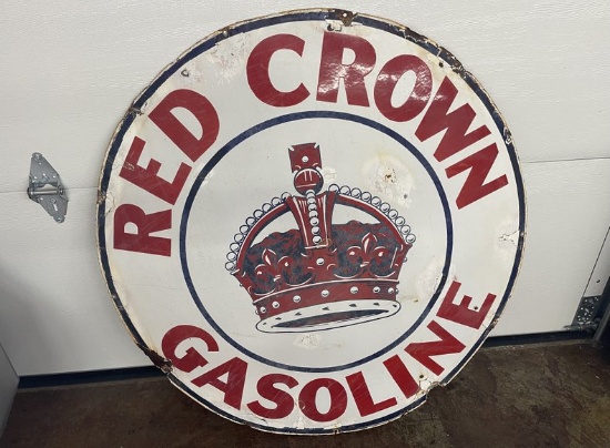 Original Red Crown Gasoline Sign