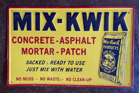 Original Mix-Kwik Concrete Sign
