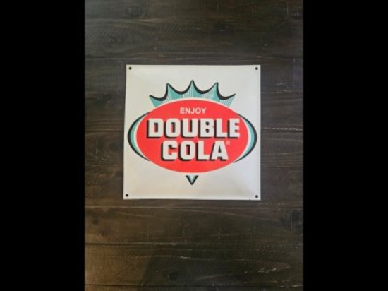 Metal Double Cola Sign