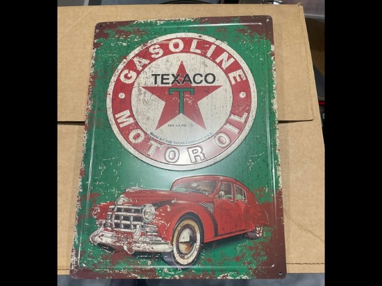 Texaco Gas and Oil Sign