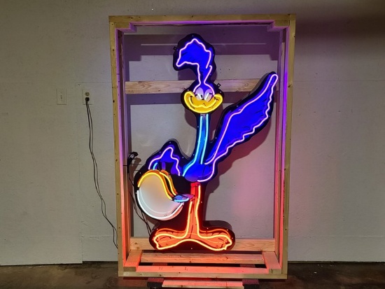 Road Runner Tin Neon Sign