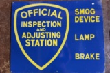 Original Official Inspection & Adjusting Station Sign
