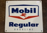 Original Mobil Regular Gasoline Sign
