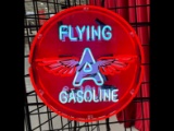 Flying A Gasoline Neon Sign