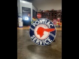 Pontiac Service Dealership Porcelain Sign