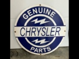 30in Porcelain Chrysler Parts Sign